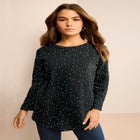Plus Size Cotton Ultimate Long Sleeve Crewneck Tee image number null