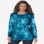 Plus Size Cotton Ultimate Long Sleeve Crewneck Tee image number null