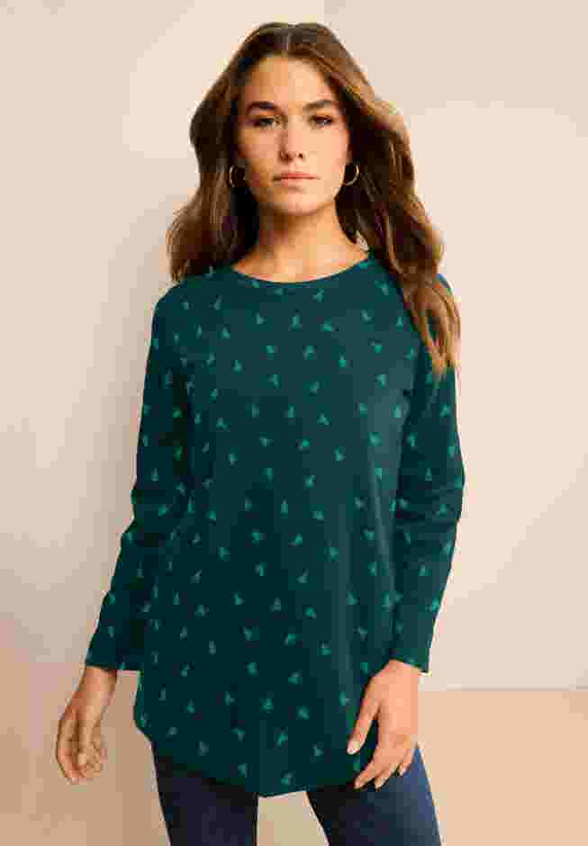 Plus Size Cotton Ultimate Long Sleeve Crewneck Tee image number 0
