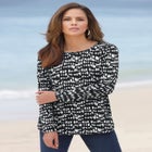 Plus Size Cotton Ultimate Long Sleeve Crewneck Tee image number null