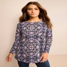 Plus Size Ultimate Cotton Crewneck Long Sleeve Tee image number null