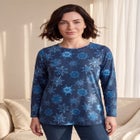 Plus Size Ultimate Cotton Crewneck Long Sleeve Tee image number 0