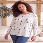 Plus Size Ultimate Cotton Crewneck Long Sleeve Tee image number 0