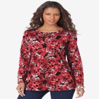 Plus Size Cotton Ultimate Long Sleeve Crewneck Tee image number null