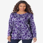 Plus Size Cotton Ultimate Long Sleeve Crewneck Tee image number null