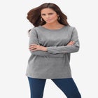 Plus Size Cotton Ultimate Long Sleeve Crewneck Tee image number null