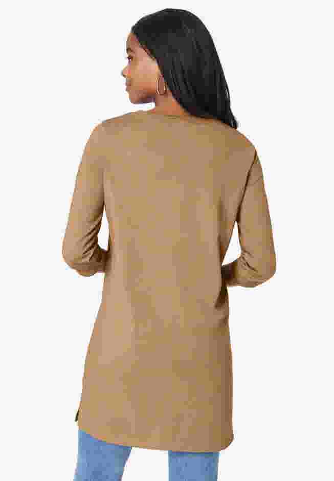 Ultimate Long Sleeve V Neck Tunic image number 1