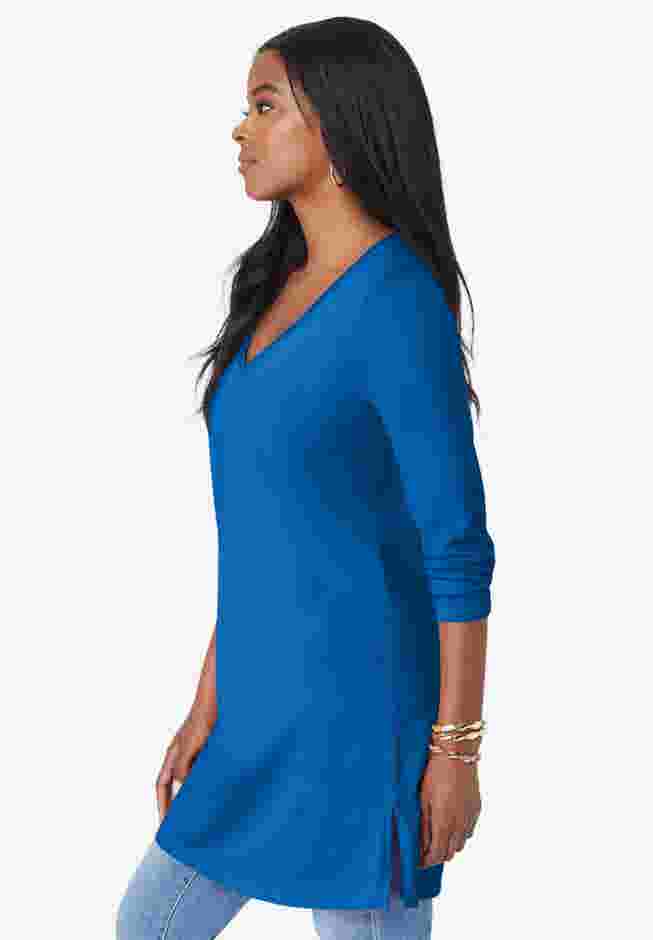 Ultimate Long Sleeve V Neck Tunic image number 2