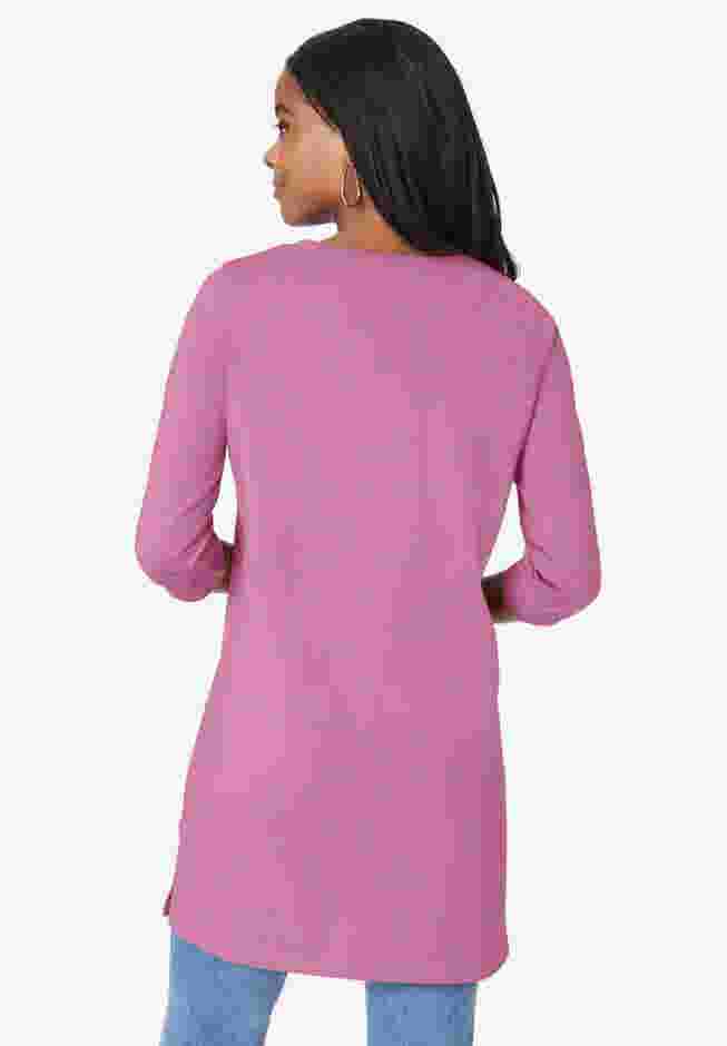 Ultimate Long Sleeve V Neck Tunic image number 1