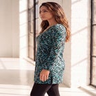 Plus Size Cotton Ultimate Long Sleeve V-Neck Tunic image number null