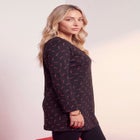Plus Size Cotton Ultimate Long Sleeve V-Neck Tunic image number 2