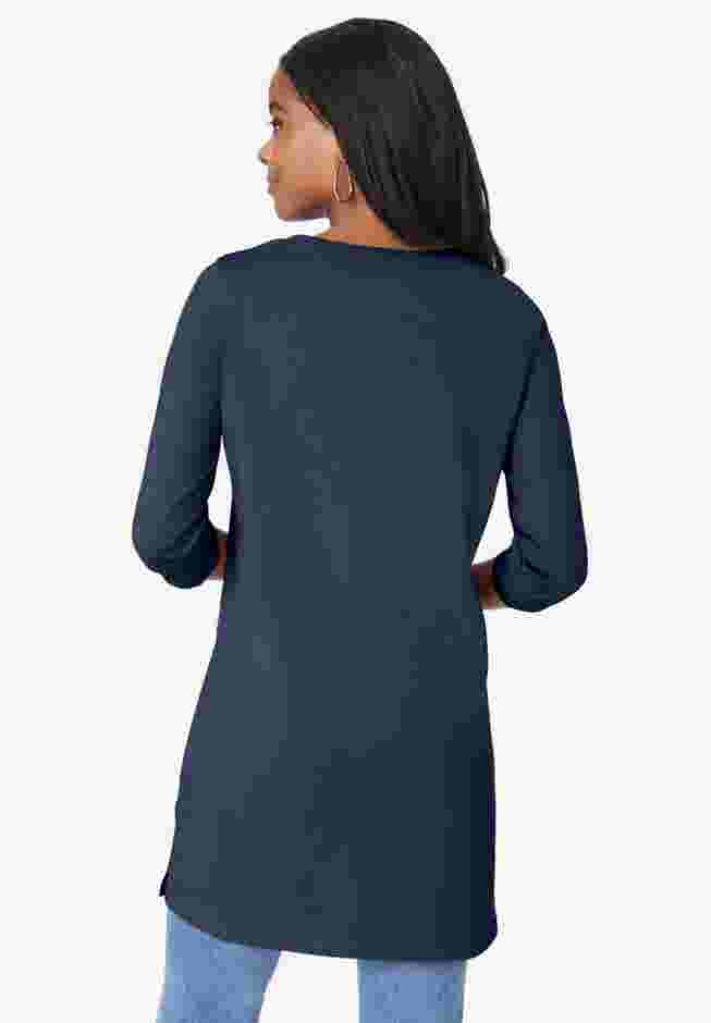 Ultimate Long Sleeve V Neck Tunic image number 1