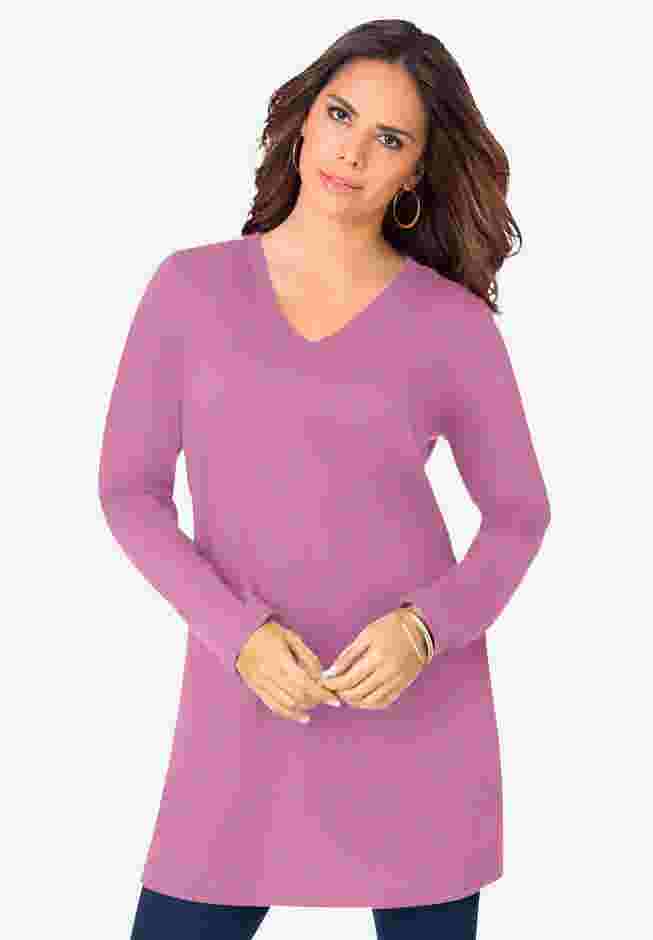 Ultimate Long Sleeve V Neck Tunic image number 0