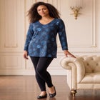Plus Size Cotton Ultimate Long Sleeve V-Neck Tunic image number 0