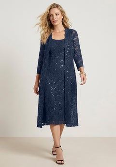 Plus Size Jacket Dresses | Roaman's Plus Size Jacket Dresses | Roaman's
