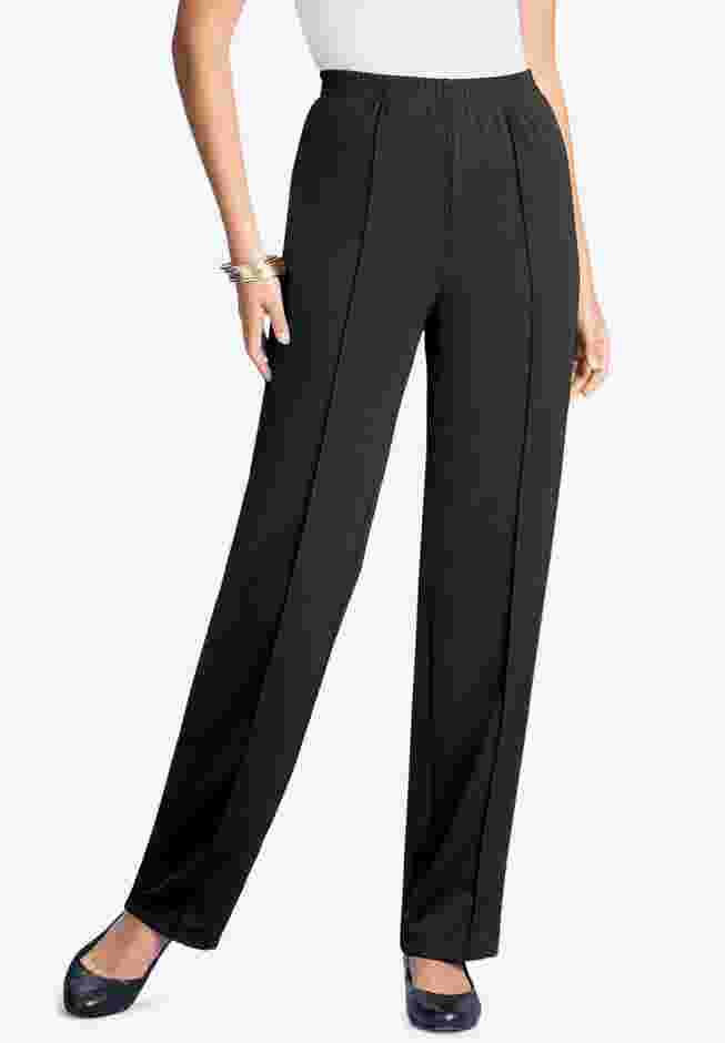 Crease Front Knit Pant image number 0