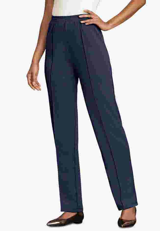 Crease Front Knit Pant image number 0