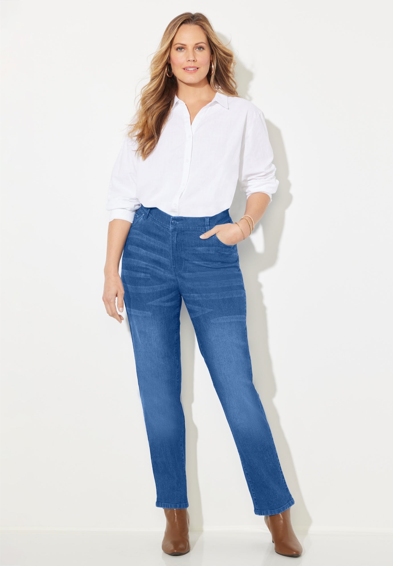 Right Fit® Moderately Curvy Jean image number 2