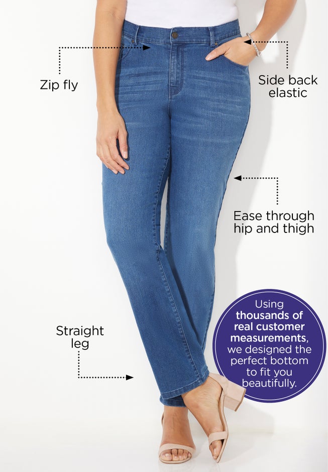 Right Fit® Moderately Curvy Jean image number 1
