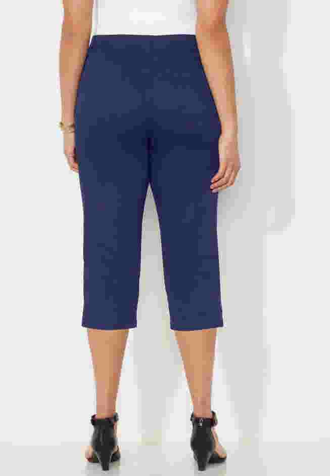 Sateen Stretch Capri image number 1