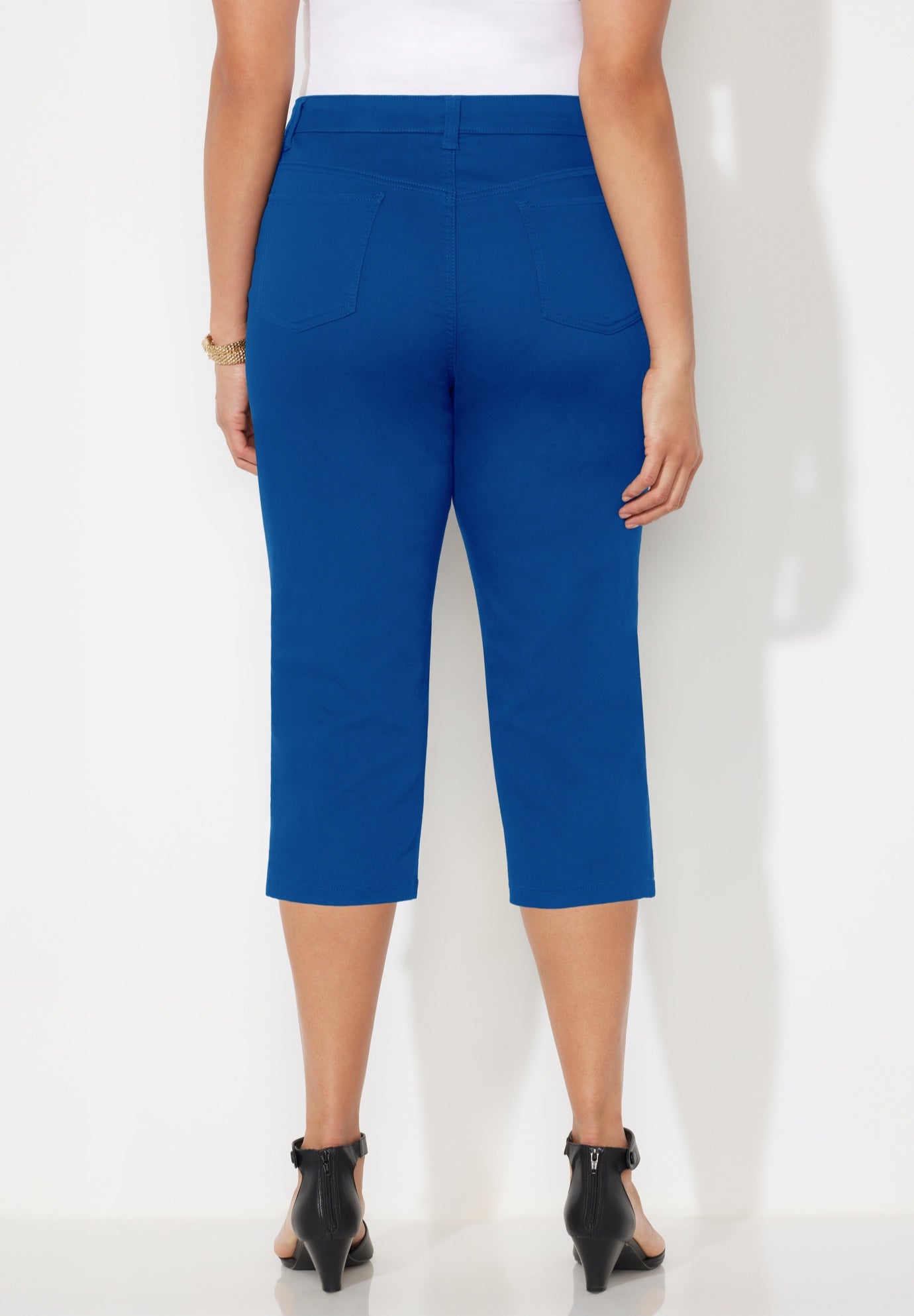 Sateen Stretch Capri image number 1