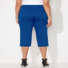 Sateen Stretch Capri image number null