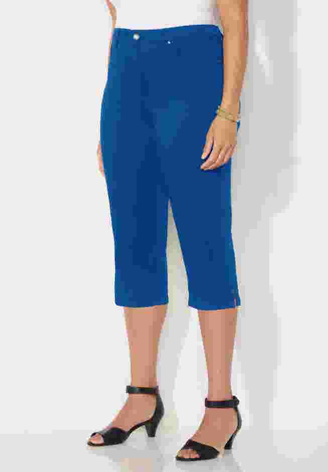 Sateen Stretch Capri image number 2