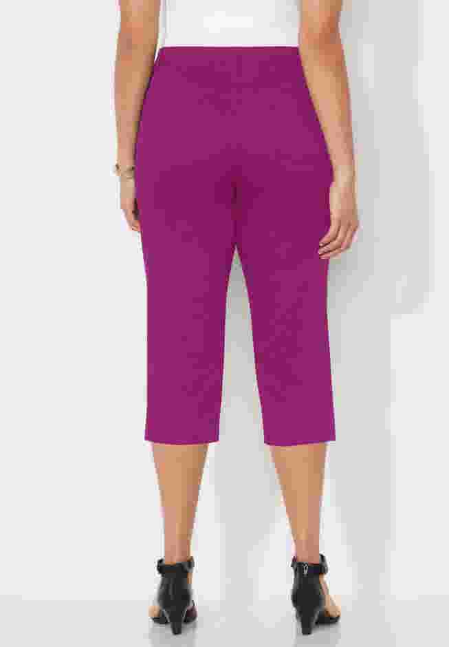 Sateen Stretch Capri image number 1