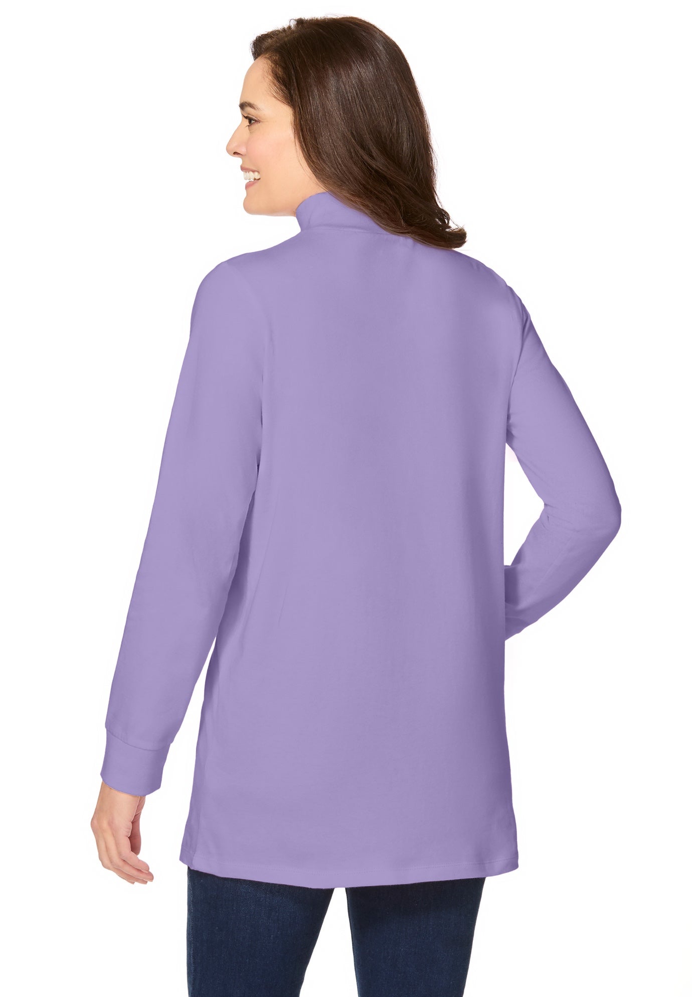 Perfect Long-Sleeve Mockneck Tee image number 1