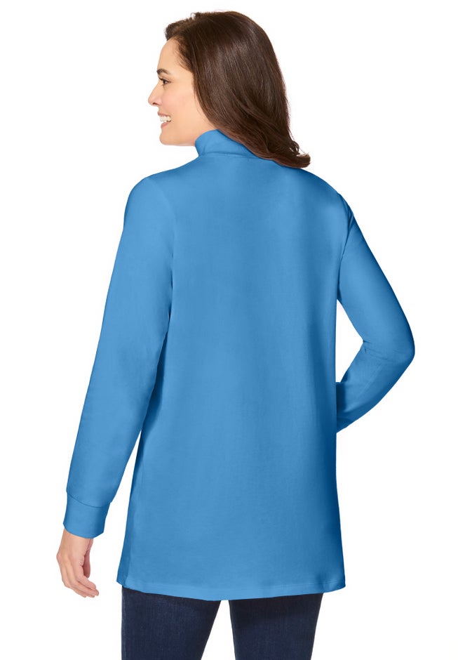 Perfect Long-Sleeve Mockneck Tee image number 1