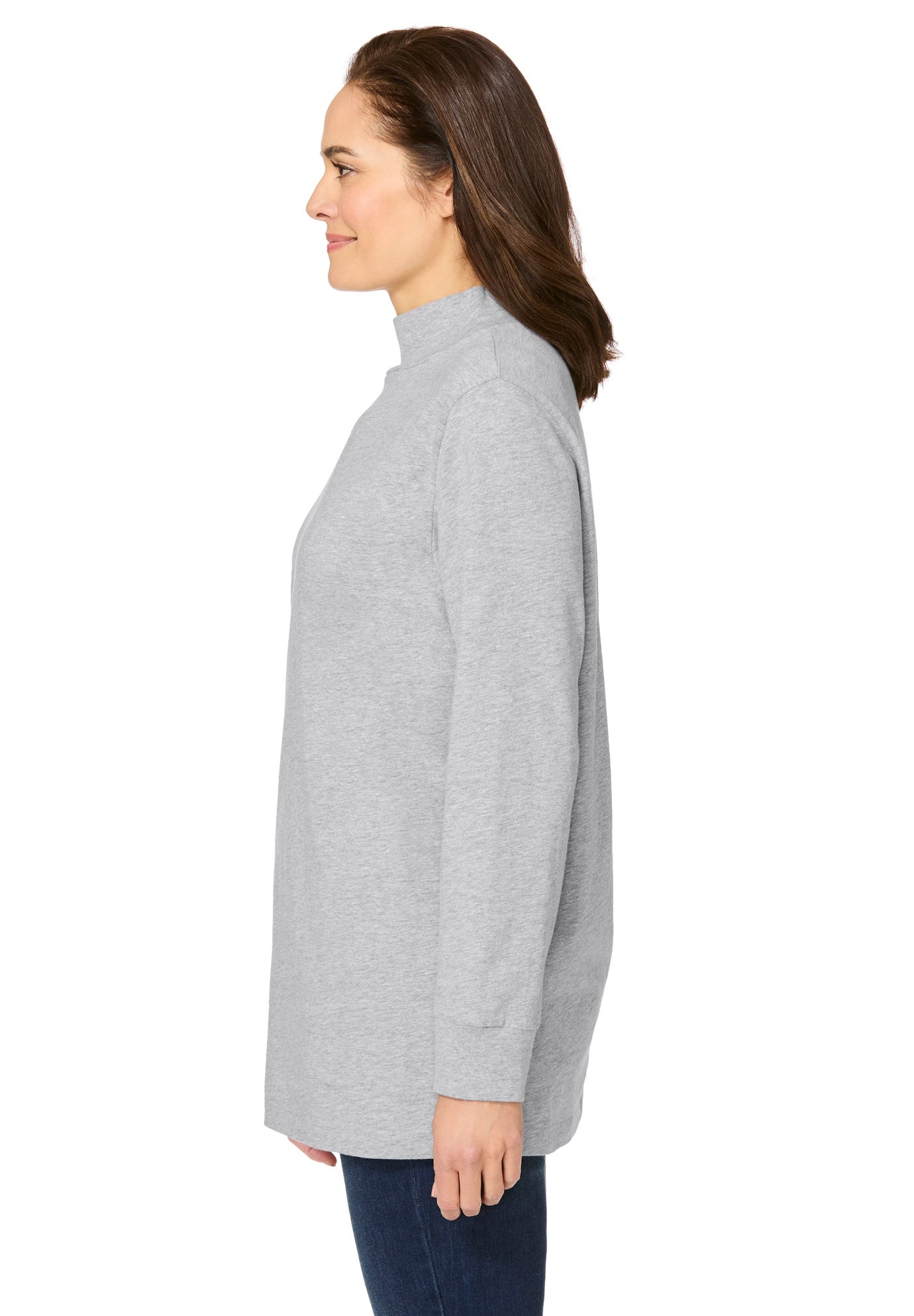 Perfect Long-Sleeve Mockneck Tee image number 2