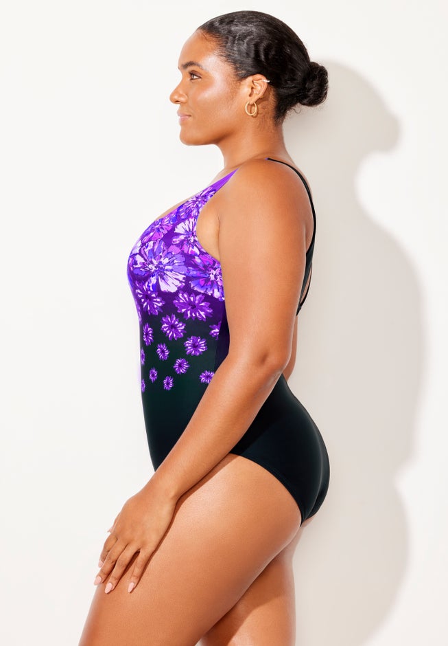 Chlorine Resistant Tank One Piece Swimsuit image number 2