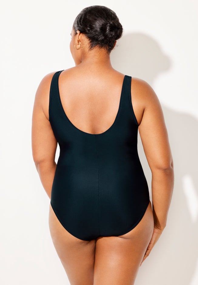 Chlorine Resistant Tank One Piece Swimsuit image number 2