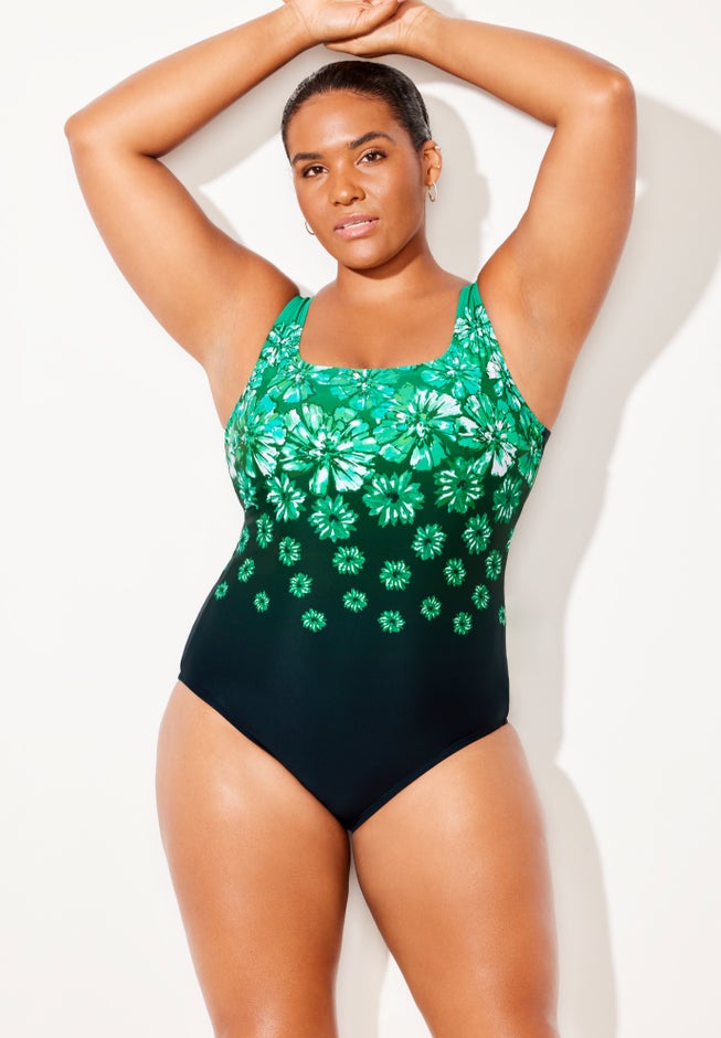 Chlorine Resistant Tank One Piece Swimsuit image number 0