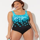 Chlorine Resistant Tank One Piece Swimsuit image number null