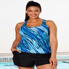 Chlorine Resistant Racerback Tankini Top image number null