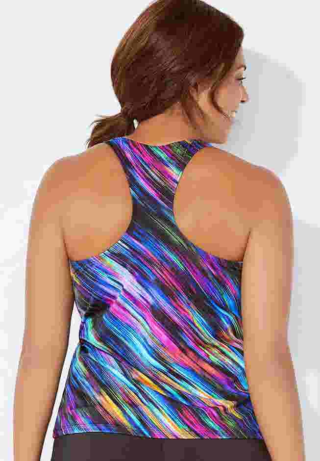 Chlorine Resistant Racerback Tankini Top image number 1