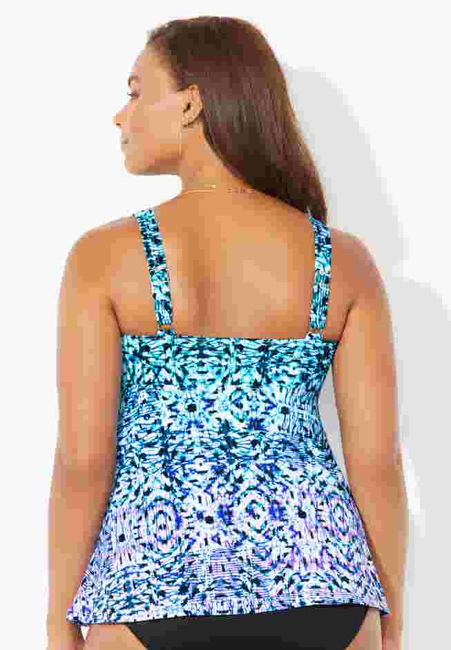 V-Neck Flowy Tankini Top image number 1