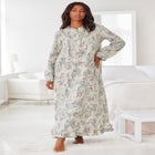 Long Flannel Nightgown image number 5