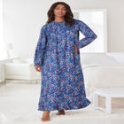 Long Flannel Nightgown image number 6