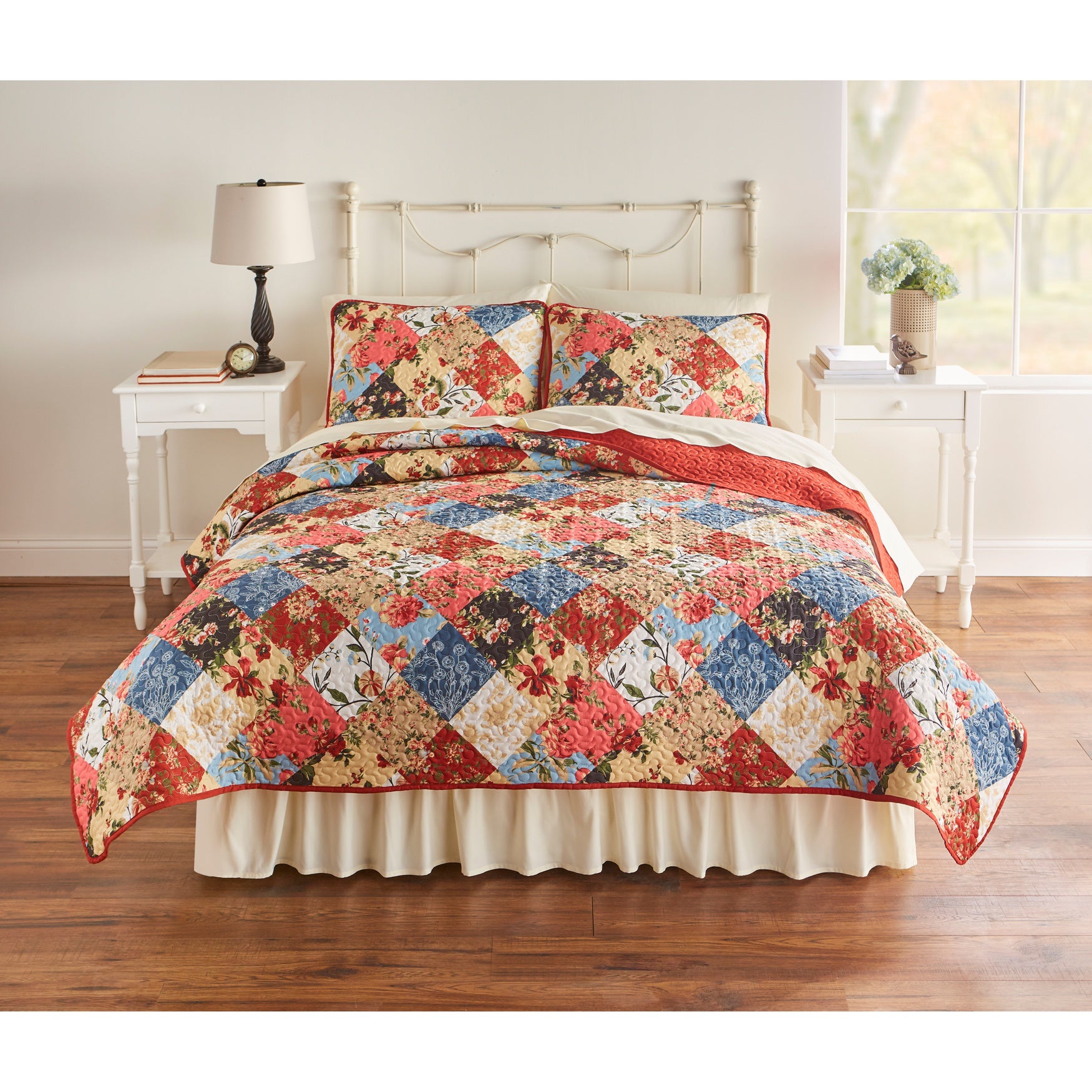 3-Pc. BH Studio Printed Patchwork Quilt Set image number 0