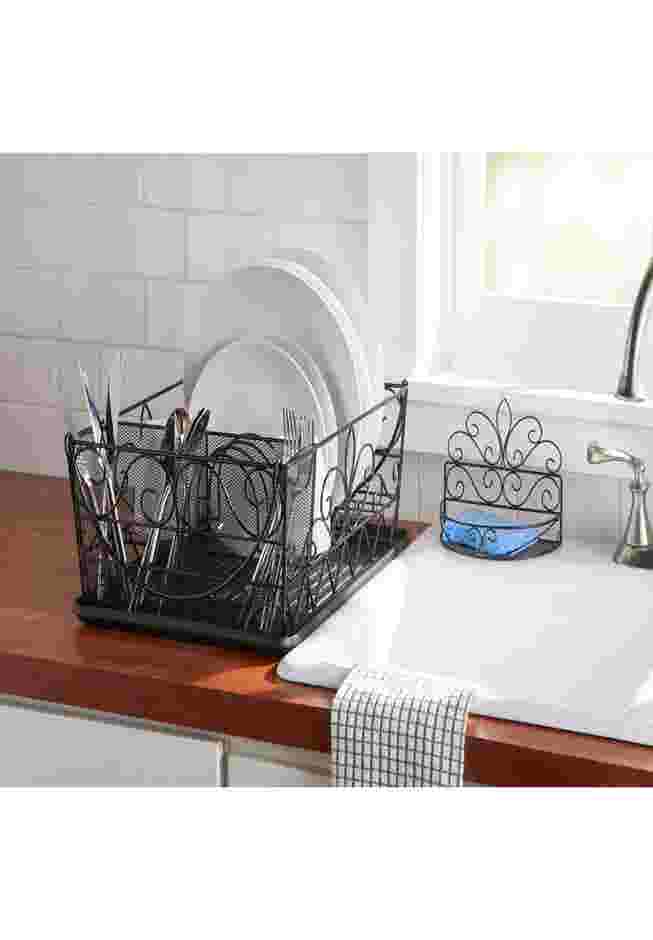Scroll Dish Rack with Sponge Holder image number 0