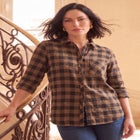 Classic Plaid Button-Front Shirt image number 0