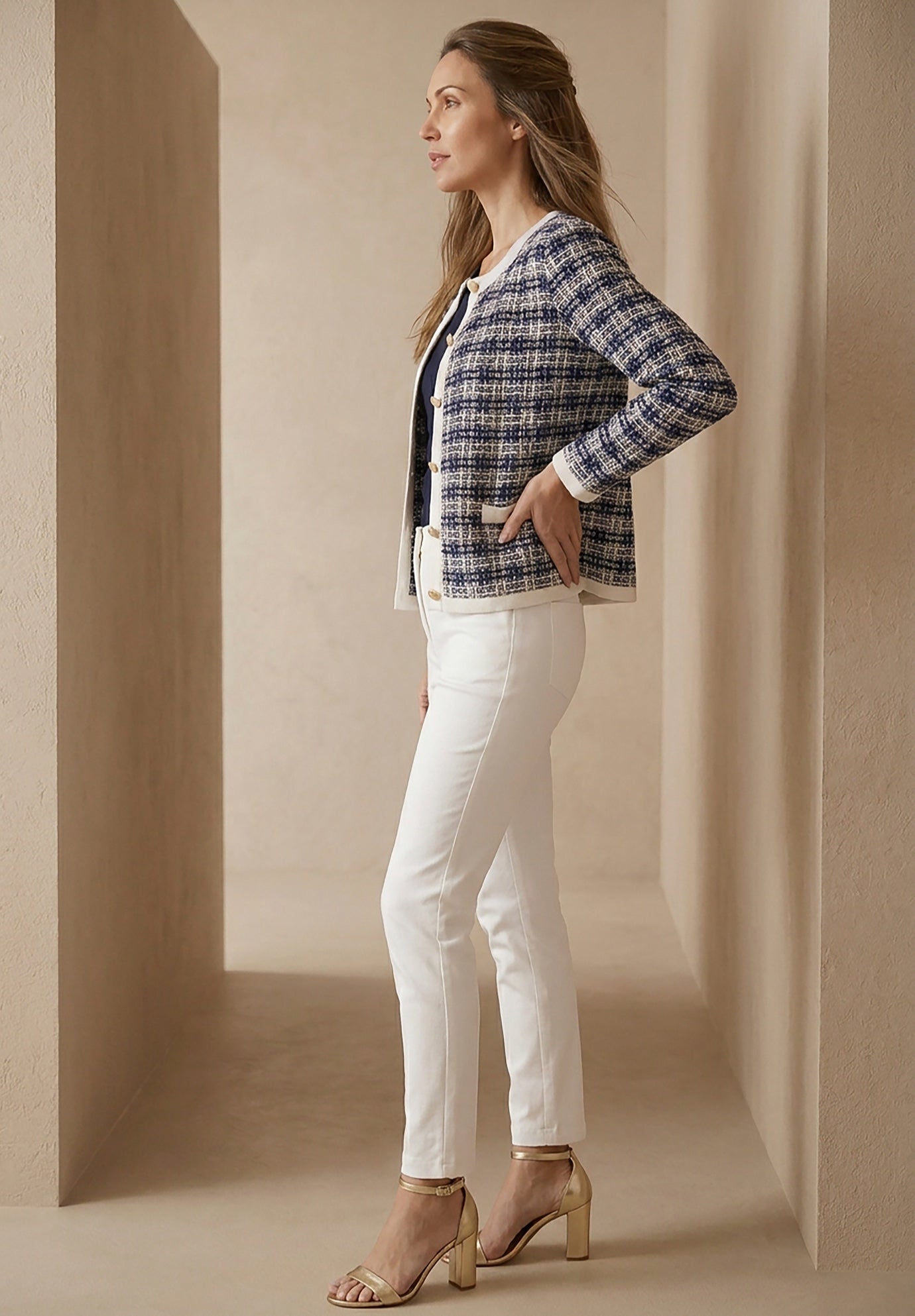 Stretch Cotton Chino Straight-Leg Pant image number 1