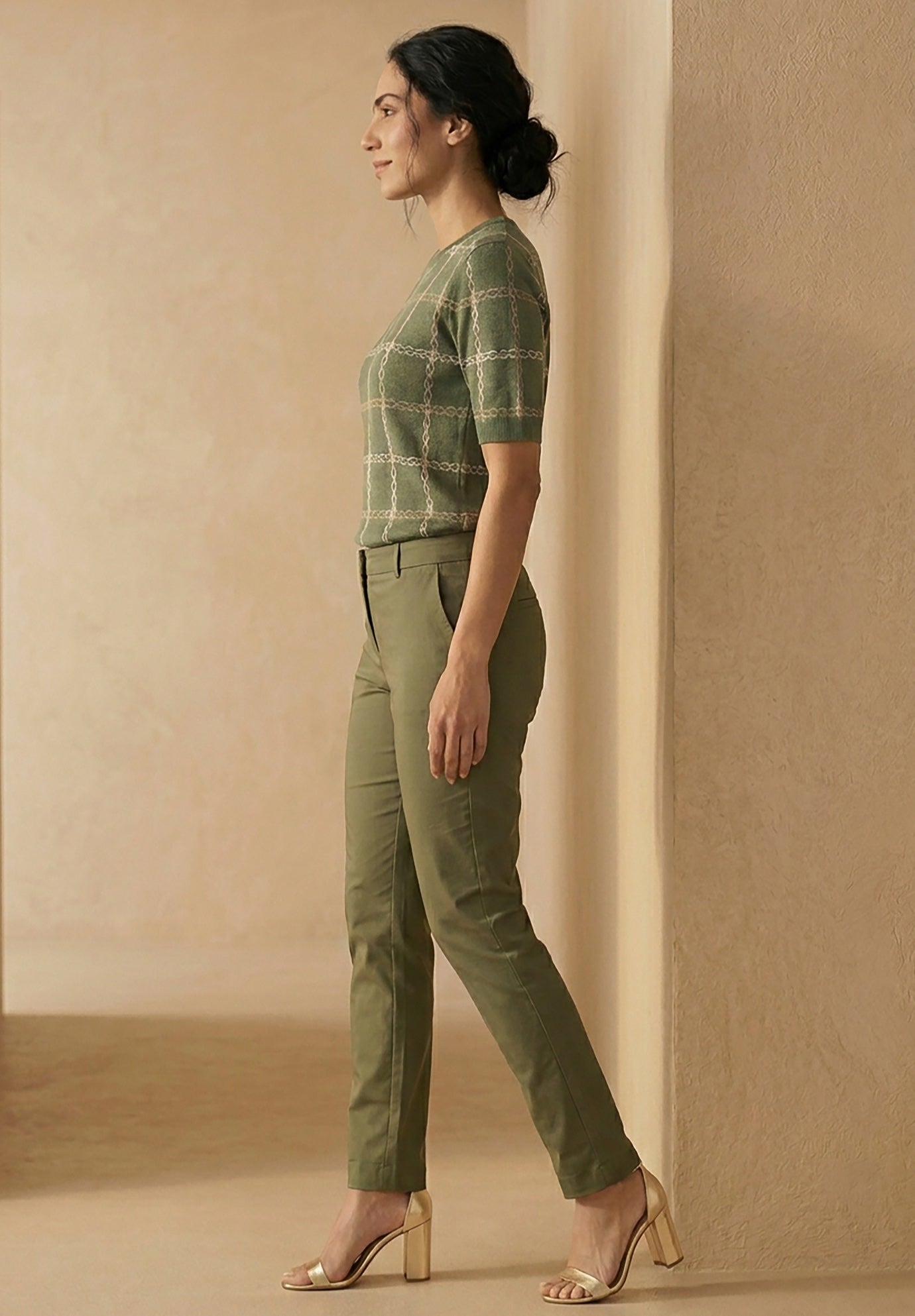 Stretch Cotton Chino Straight-Leg Pant image number 1