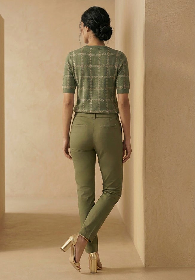 Stretch Cotton Chino Straight-Leg Pant image number 2