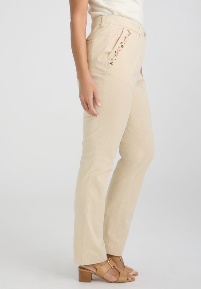 Stretch Cotton Chino Straight Leg Pant image number 2