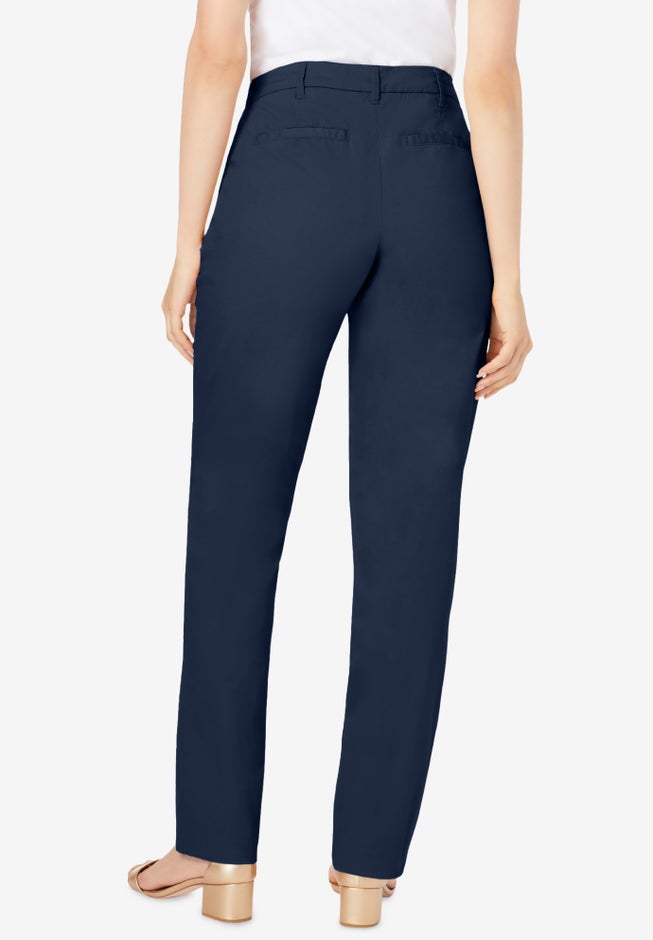 Stretch Cotton Chino Straight Leg Pant image number 1