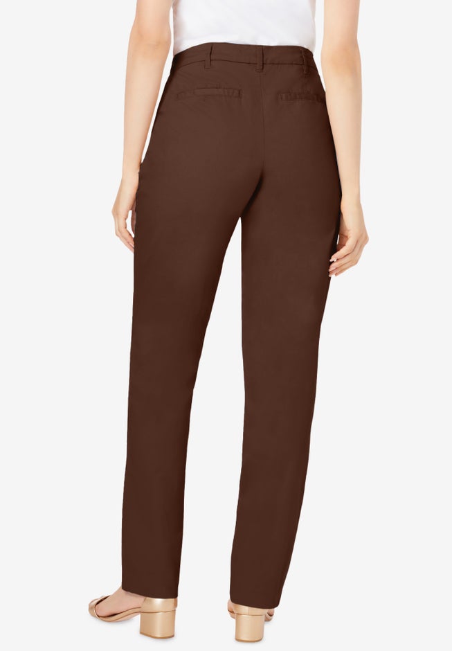 Stretch Cotton Chino Straight Leg Pant image number 1