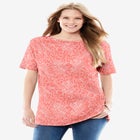Perfect Printed Short-Sleeve Boatneck Tunic image number null